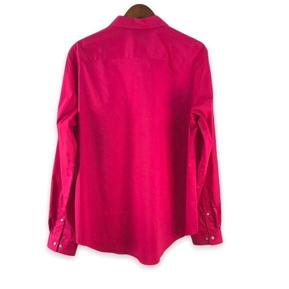 Van Heusen Extreme Color fuchsia long sleeve button down shirt size XL - Picture 2 of 6